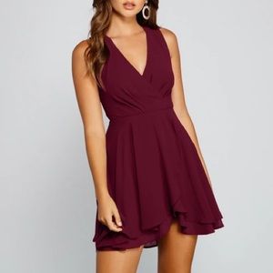 Windsor women’s chiffon skater dress. Never worn, new with tags